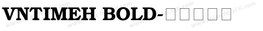 VnTimeH Bold字体转换
